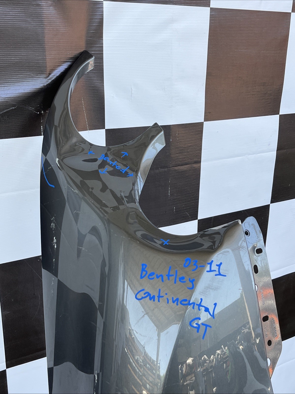 2003-2011 Bentley Continental Gt Right Side Fender Used Oem 3W8821022P