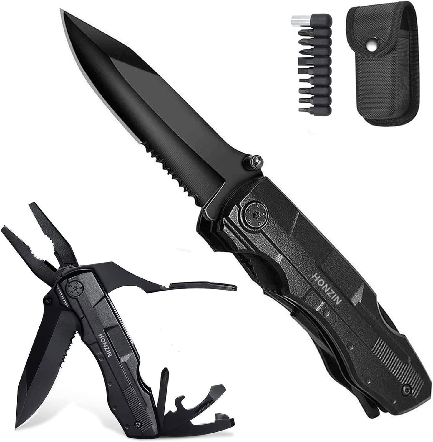 Multitool Professionale in Acciaio Inox per Campeggio e Trekking Estremo