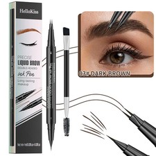 Two-pronged Eyebrow Pencil Natural Smooth Wild Eyebrows Waterproof, Sweat-proof