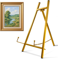 Metal Easel Stand, 16.5" Table Top Easel Stand for Display, Tripod Mirror Plate