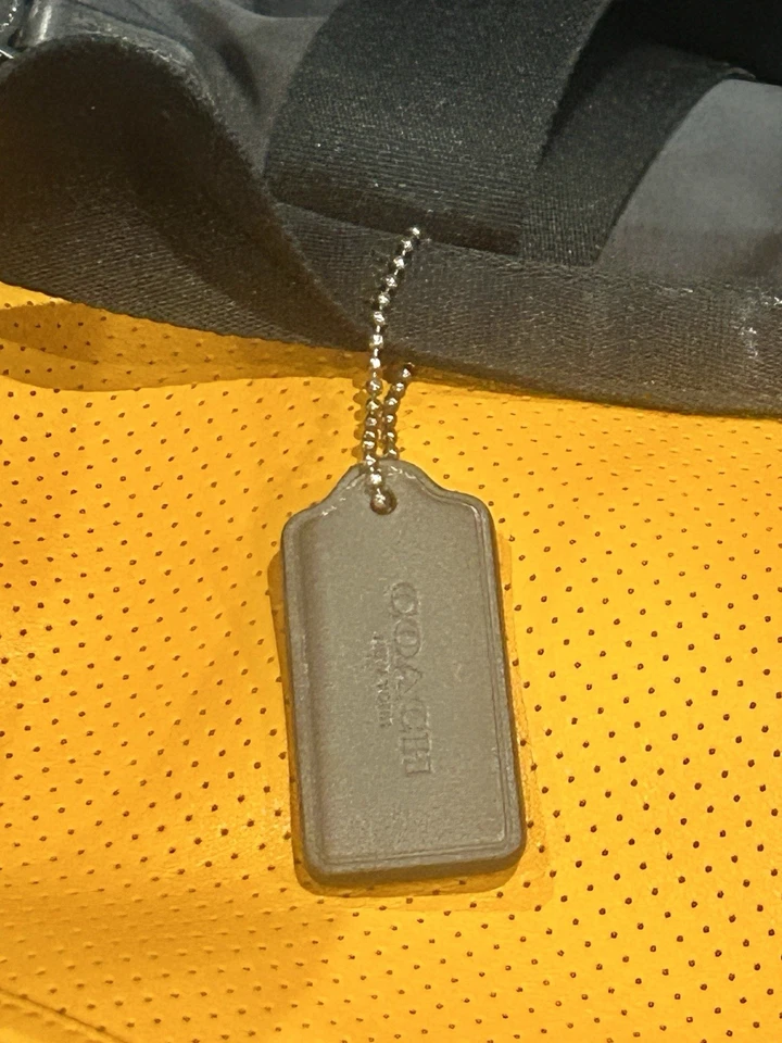  Bolso de Lona Coach Naranja Cuero Foto 3 de 3