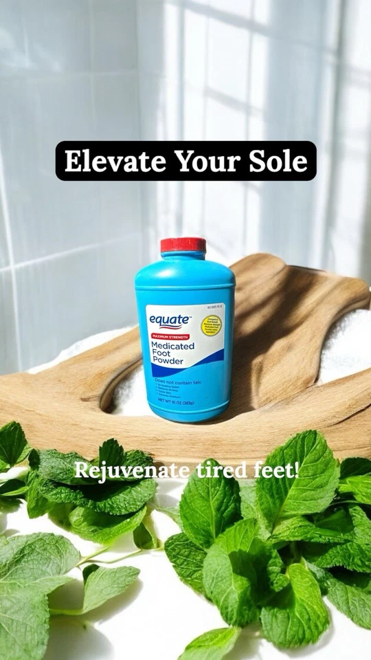 Polvo medicado para pies Equate, Max Strength, 10 oz. Foto 2 de 2