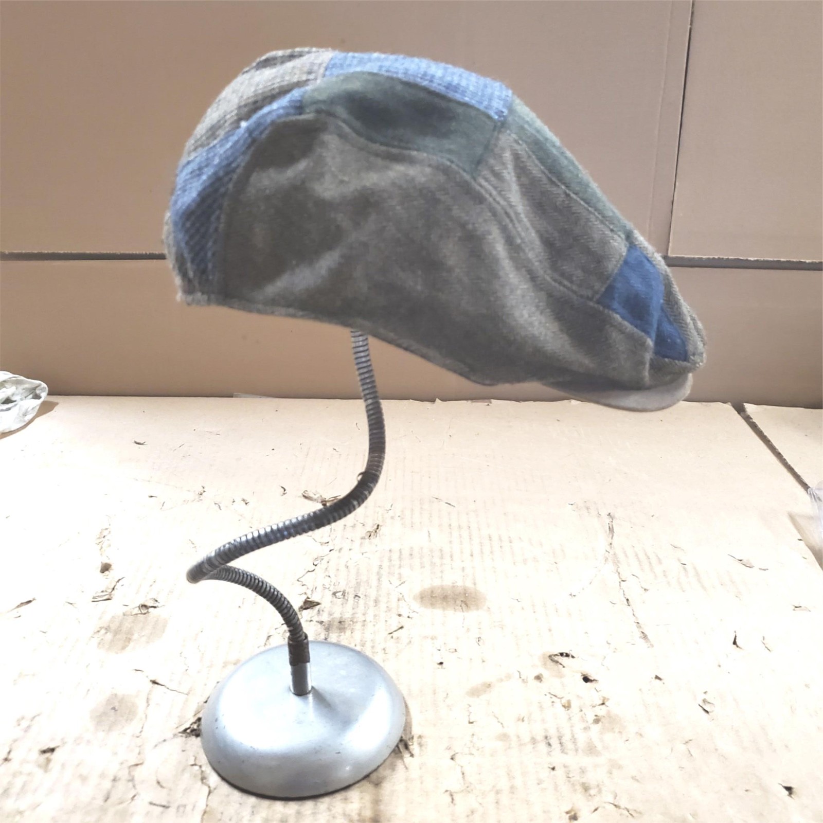 Stetson Laughlin Driver Patchwork Flat Cap Hat Pl… - image 2