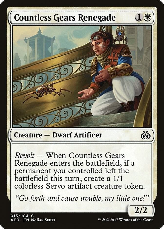 Countless Gears Renegade 13 Common Aether Revolt Magic: The Gathering LP
