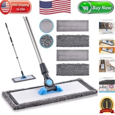 Ultra-Absorbent Chenille Mop with Durable Aluminum Head - Family & Pet Friendly