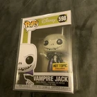 Funko Pop! Disney Vampire Jack (Metallic) Hot Topic (Exclusive) #598 w/protector