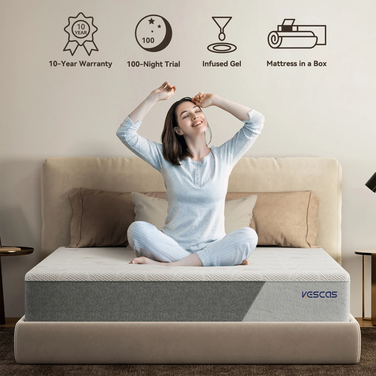 8 inch bed in a box outlet