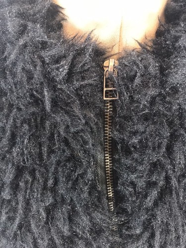 Baccini Black Faux Fur Vest Sz XL Soft Comfortable Warm Cozy Career Casual Dress - Picture 3 of 6