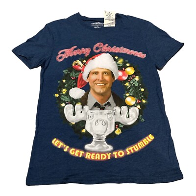 Merry Christmas Let's Get Ready to Stumble National Lampoons Holiday T-Shirt Tee