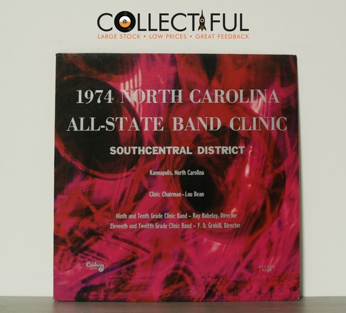 NORTH CAROLINA ALL-STATE BAND CLINIC - CENTURY 1974 *VG+* VINYL LP RECORD🔥 - 第 1/2 張圖片
