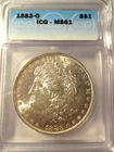 1883-O MORGAN SILVER DOLLAR ICG MS61
