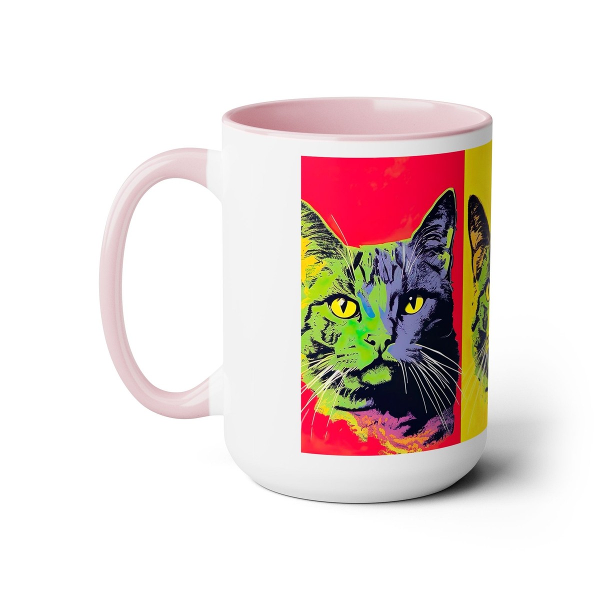 a coffee mug with a face SMILEY Face COFFEE MUG 11oz or 15oz, Hippie, Retro main image 0