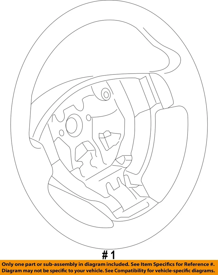 Used Steering Wheel fits: 2017 Nissan Rogue w/o adaptive cruise leather Grade A - Image 4 of 4