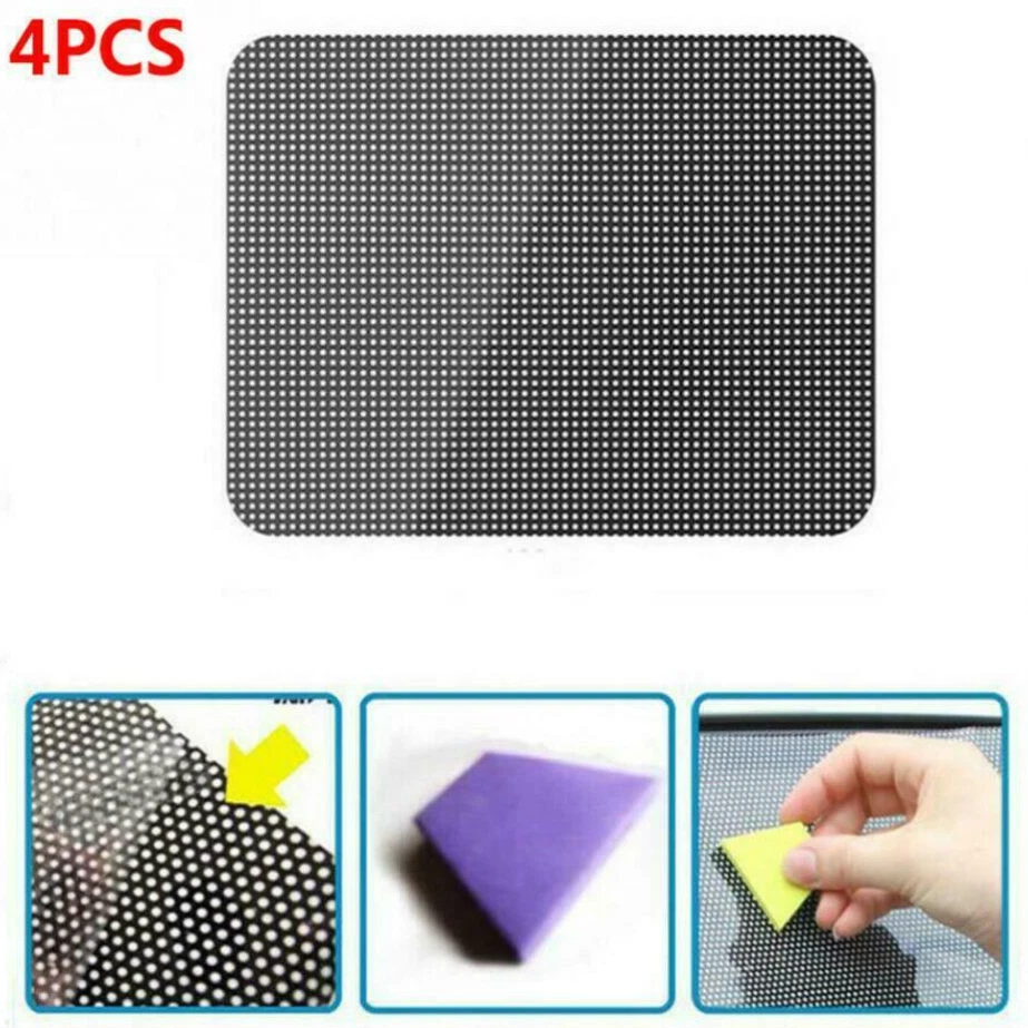 4x Película Protetora de Tela Reutilizável para Janela de Carro Rede Eletrostática - Imagem 4 de 4