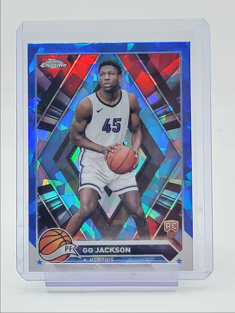 GG JACKSON 2023-24 TOPPS CHROME ROOKIE SAPPHIRE GRIZZLIES #54 RC Q1702