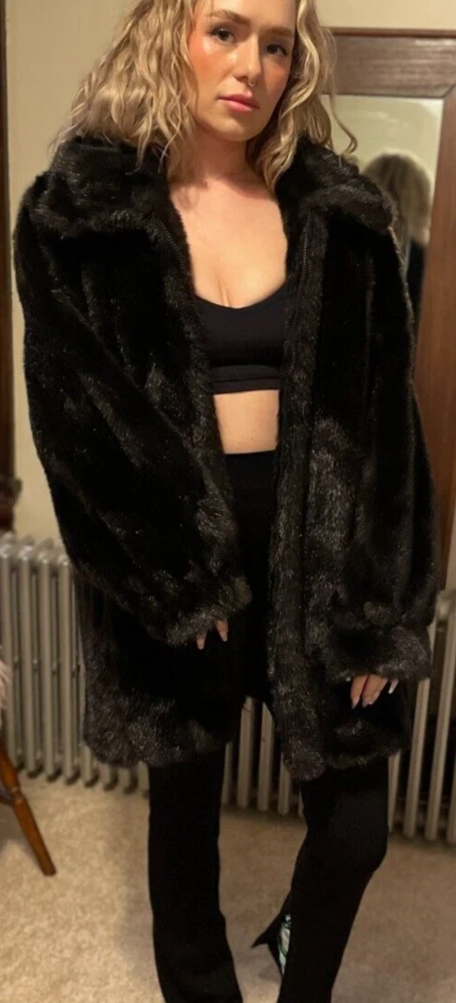 Dennis basso top faux fur