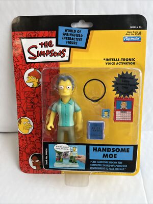 NEU UND VERPACKT Playmates Interactive The Simpsons Serie 15 schöne Moe Actionfigur WOS