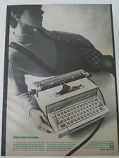 Macchina da scrivere elettrica Olivetti Praxis 48 1961 macchina da lavoro vintage pubblicità