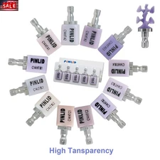 US HT C14 Dental Glass Ceramic Lithium Dislicate Blocks CEREC Emax CAD CAM Block