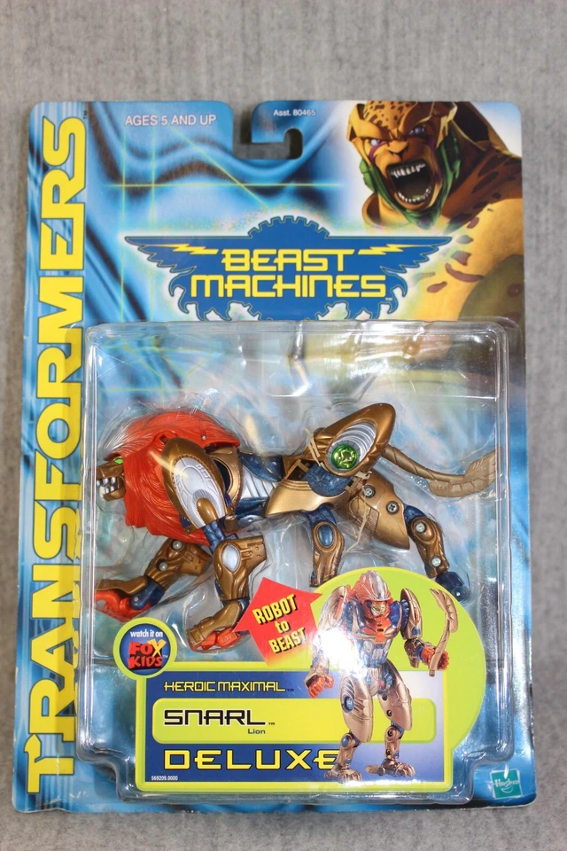TRANSFORMERS Deluxe Snarl Lion Heroic Maximal Beast Machines Hasbro 2000 New Fig - Bild 2 von 4