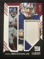 2015 Panini Clear Vision Framed Fabrics # FF-OB Odell Beckham Jr Sp /49 GIANTS