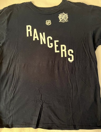 NY RANGERS SHIRT ADIDAS WINTER CLASSIC 2018 XL MATS ZUCCARELLO NHL HOCKEY CITI - Picture 5 of 7