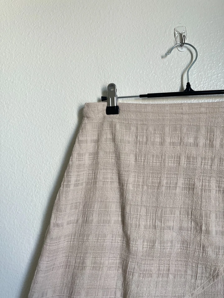 Minifalda envolvente para mujer Madewell en beige talla MEDIANA Foto 2 de 4