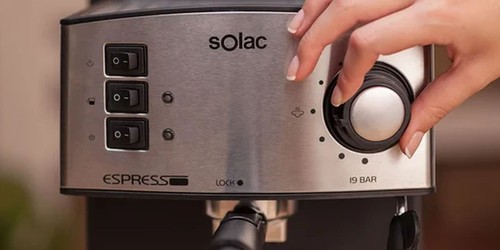 Solac CE4480 Espresso Cappuccino Pad Kaffeeautomat 19Bar 850W 1,6L Edelstahl - Bild 8 von 12