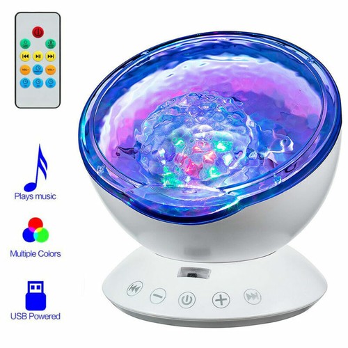 LED Projektor Sternenhimmel Ozean Lampe Wasserwellen-Welleneffekt Lautsprecher - Bild 12 von 17