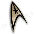 USS ENTERPRISE COMMAND UNIFORM PATCH AUFNÄHER - GOLD FOLIE