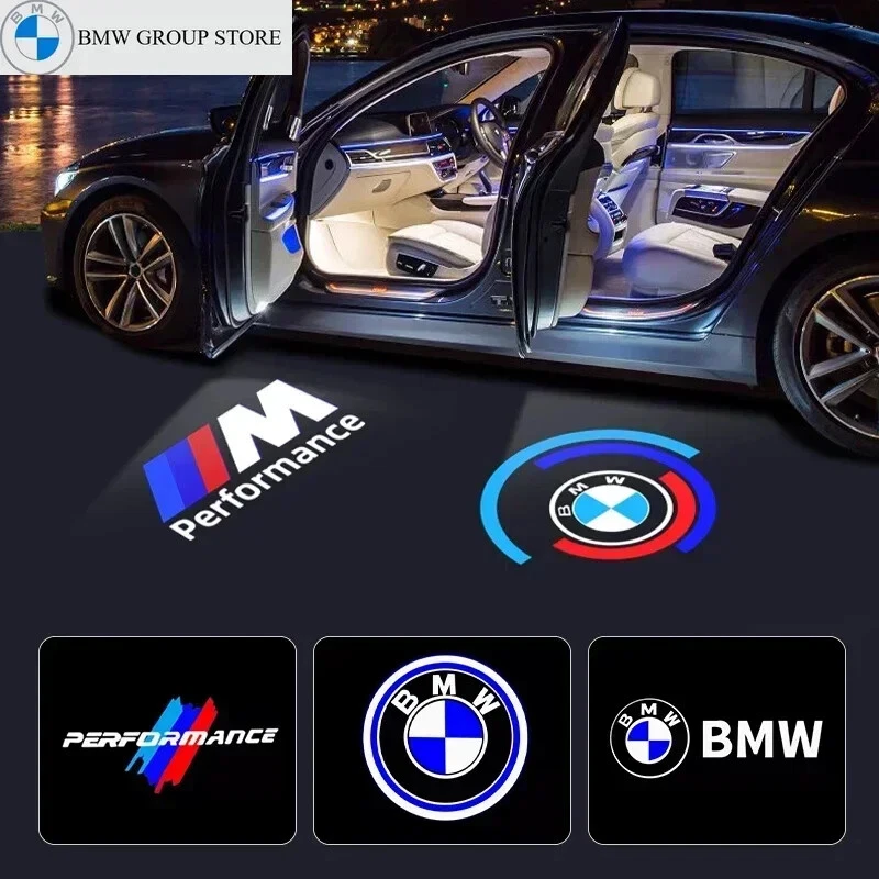 2/4Pcs LED HD Car Door Welcome Light For BMW X5 E70 F15 E90 E91 E92 F12 E60 F30- - Image 4 of 4
