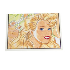 VINTAGE 1989 MATTEL FIGURINE PANINI BARBIE ALBUM STICKER NOS NEW OLD STOCK  43