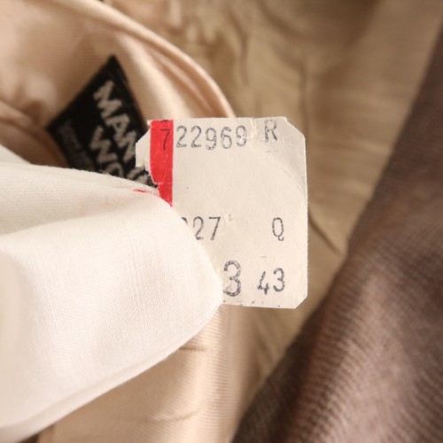 VTG Pierre Cardin Jacket M Brown Herringbone 100% Wool Tweed Blazer 43R - Picture 10 of 19