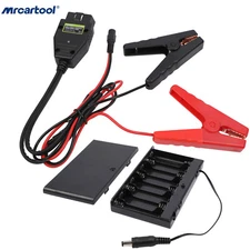 OBD2 Car ECU Memory Saver Emergency Power Supply Cable 12V Battery Replace Tool