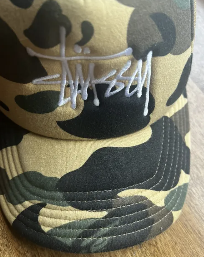 STÜSSY & BAPE® TRUCKER CAP BAPE x Stussy Trucker Cap Black - SS22 - US
