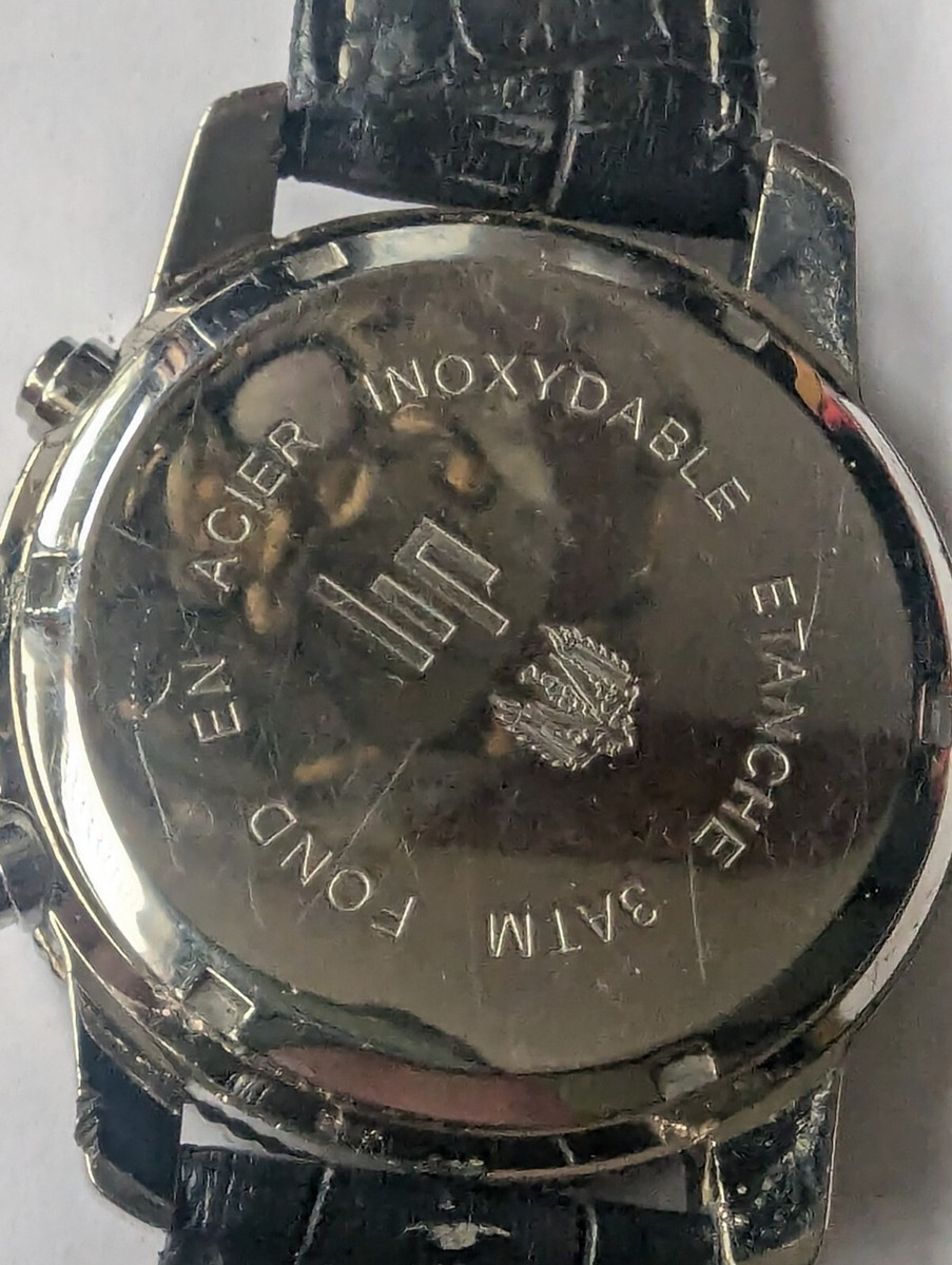 LIP Chronograph France Watch Fully Functioning 3ATM Very Nice 41mm 