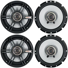 (4) Crunch CS65CXS 6.5" Car Audio Shallow Mount Speakers 300 Watts Max 2-Way