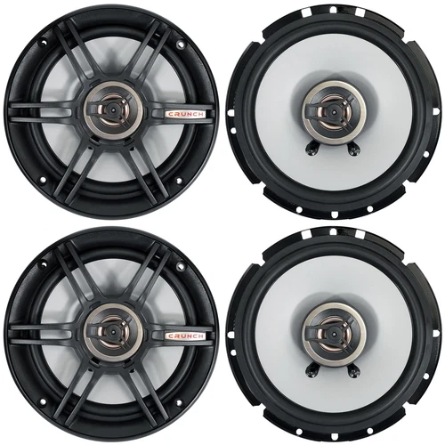 4 Crunch CS65CXS 6.5" Car Audio Shallow Mount Speakers 300 Watts Max 2-Way