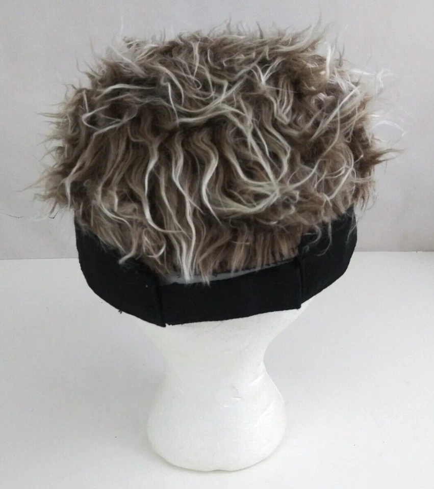 Gorra de béisbol ajustable negra con piel sintética para mujer Newsboy Cadet Foto 4 de 4