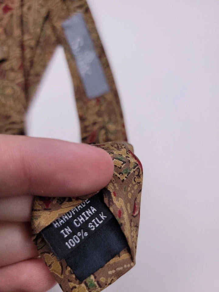 Corbata formal Surrey para hombre 57"Lx3,75"W corbata de cuello marrón Foto 4 de 4