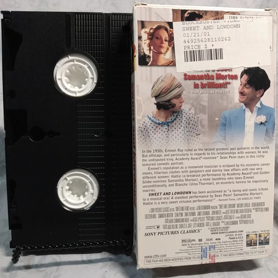 Sweet And Lowdown 1999 VHS Rare Hard To Find Original Release Version - Image 3 of 3