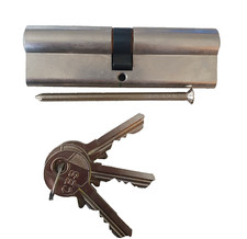 Profilzylinder CES 810 vernickelt  50,5/50,5, 3 Schlüssel