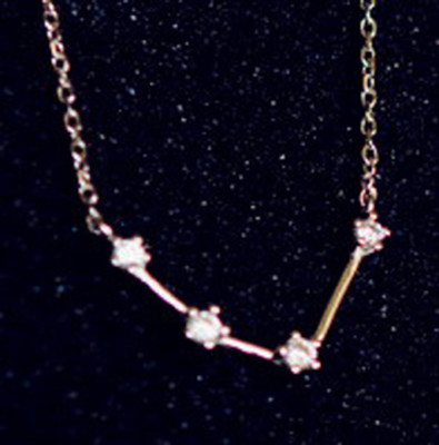 KX Collier Wassermann Sternenkonstellation Sternzeichen Halskette versilbert