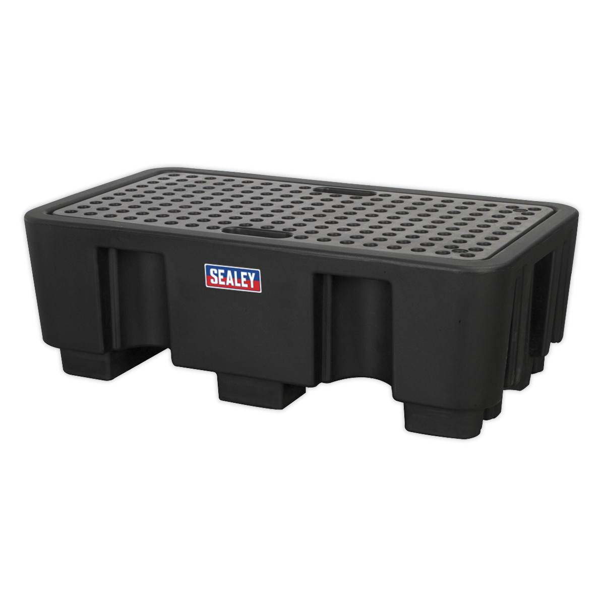 Sealey Barrel Bund Polyethylene 1300 x 750 x 440mm 2 Drum Garage Workshop DIY