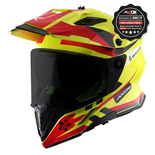 Casco de moto de aventura AXOR X-CROSS (VISERA DE HUMO LIBRE Y PINLOCK) ECE22.06 - Imagen 27 de 36