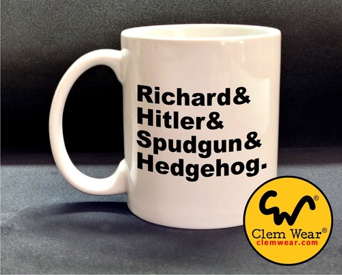 Bodenbecher Rik Mayall NACHNAMEN Richard Hitler Igel Spudgun Untersetzer Kaffee - Bild 61 von 75