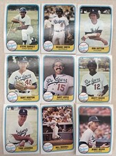 1981 Fleer Los Angeles Dodgers Complete Team Set!! Fernando Valenzuela Rookie++