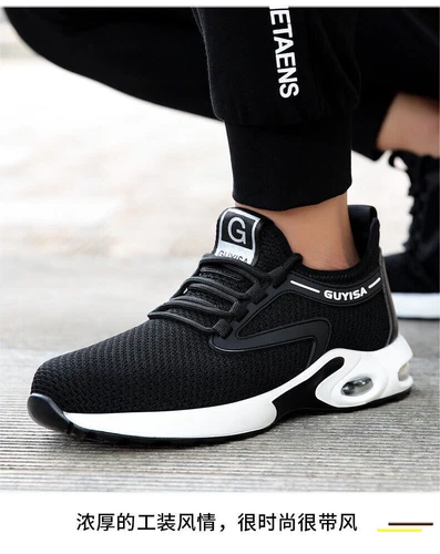 Zapatos de seguridad para hombre Zapatos de trabajo ligeros S3 Gorra de acero Zapatillas EU 37-48 - Imagen 10 de 26