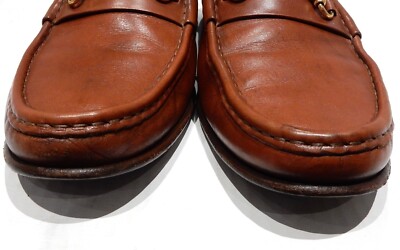 ALLEN EDMONDS CARAMEL HORSE BIT ITALIAN LOAFERS IN 14B | eBay display picture 2