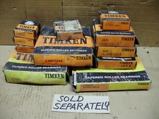 Timken Tapered Roller Bearing Cones & Cups